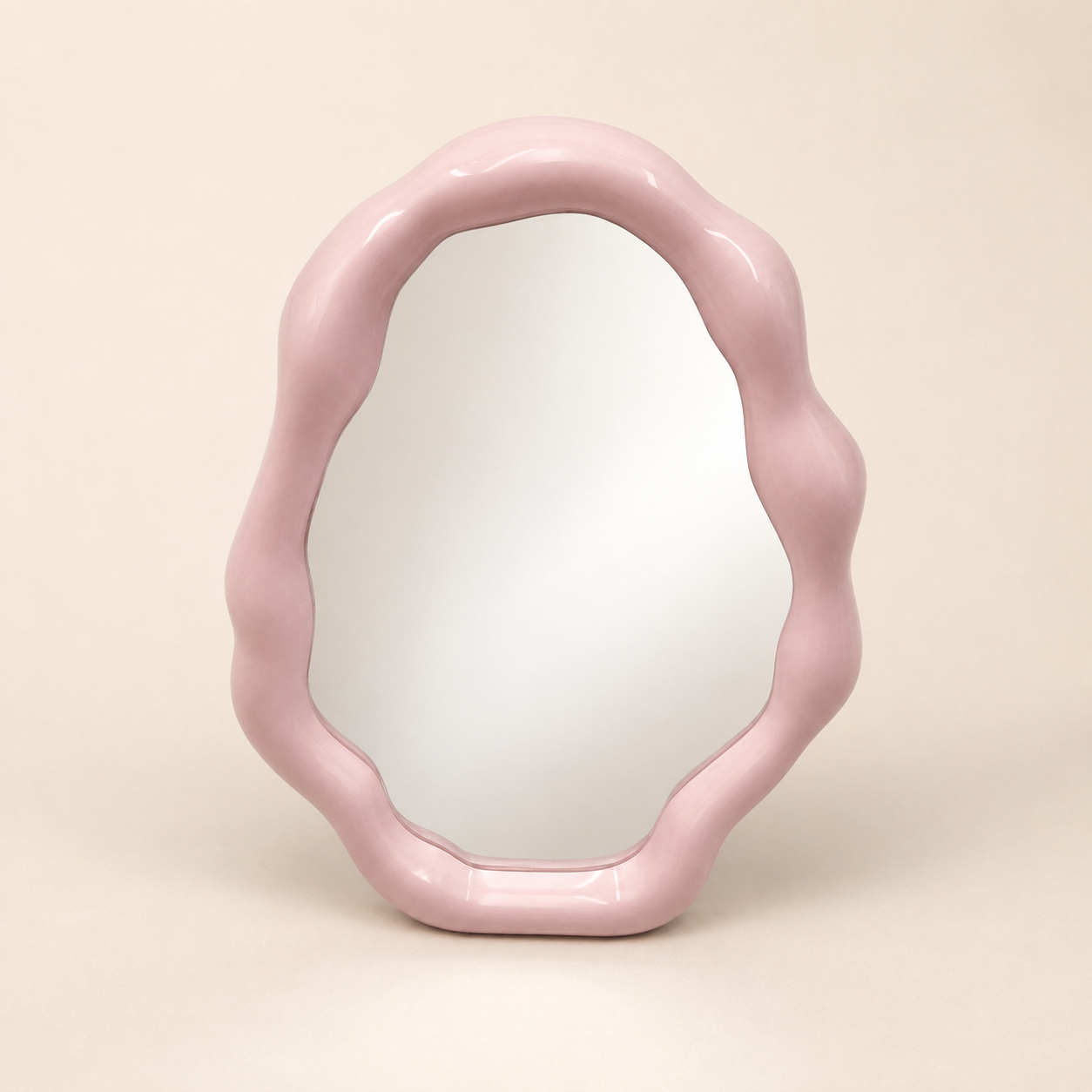 Blush Pink Organic Table Mirror