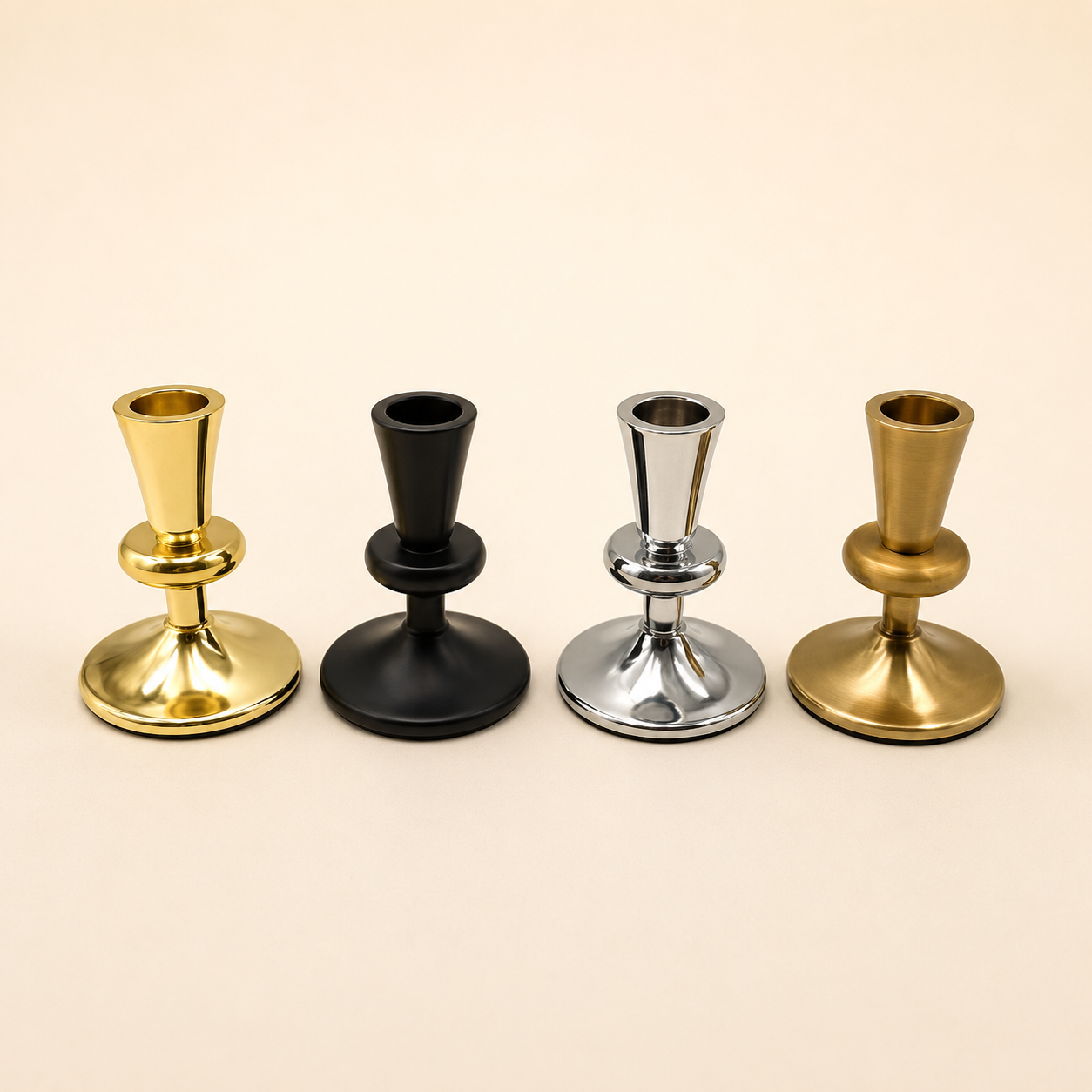 Classic Metal Candlestick Set