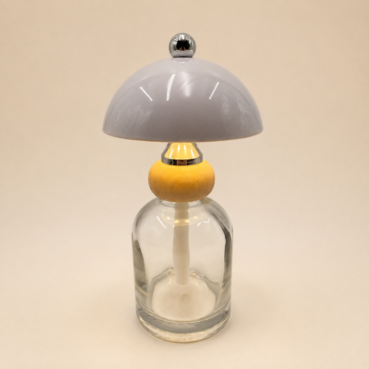 Clear Glass Bottle Table Lamp