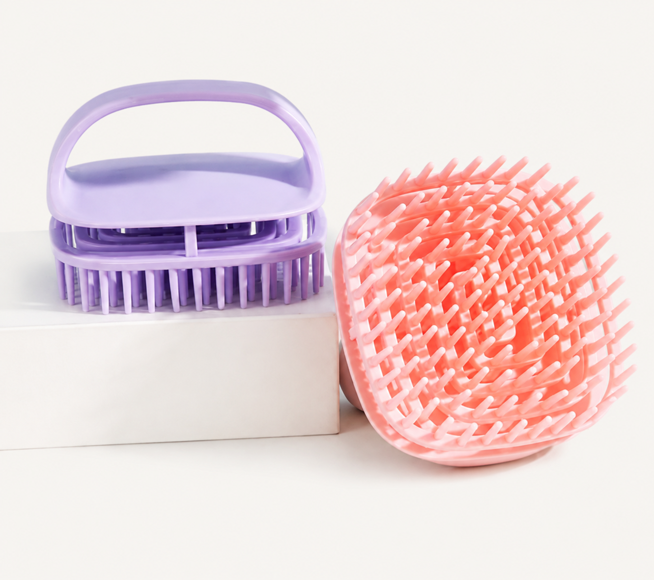 Dual-Texture Scalp Massage Brush Set