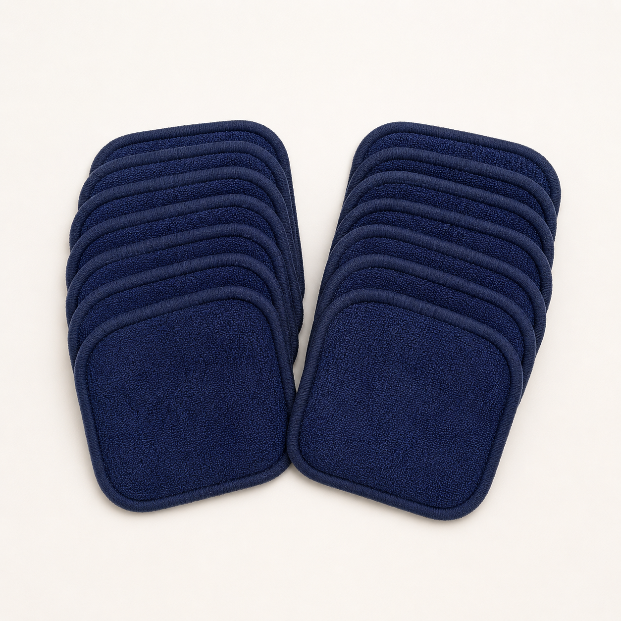 Navy Square Reusable Makeup Remover Pads