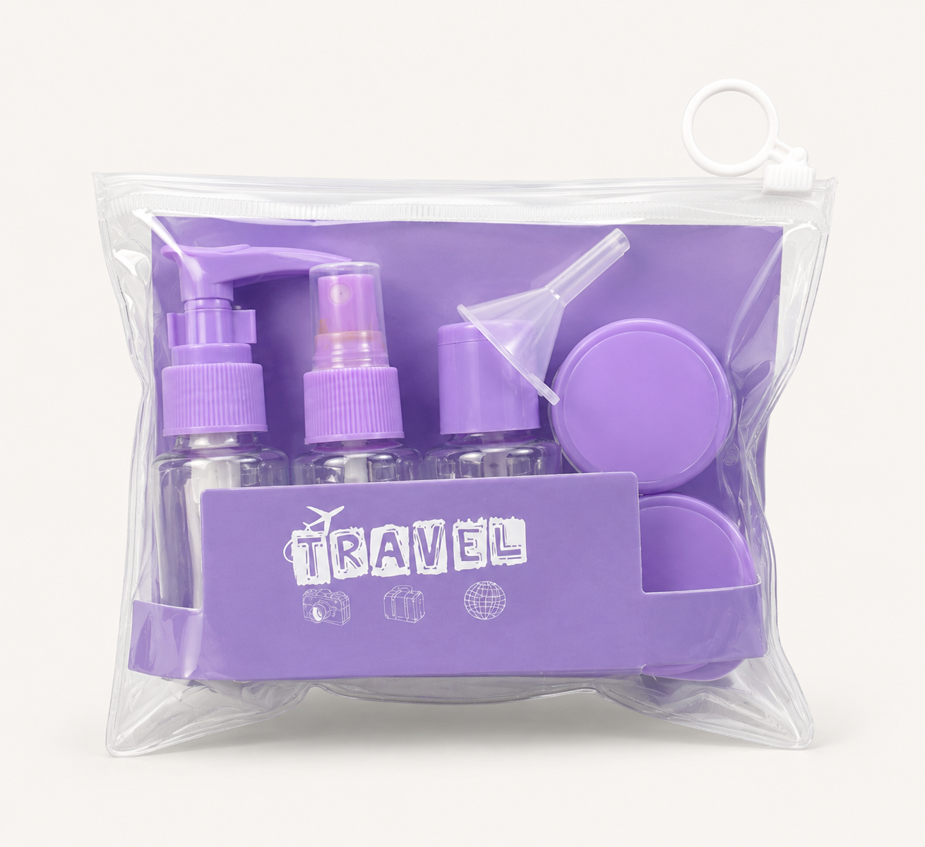 Purple Travel Bottle Set