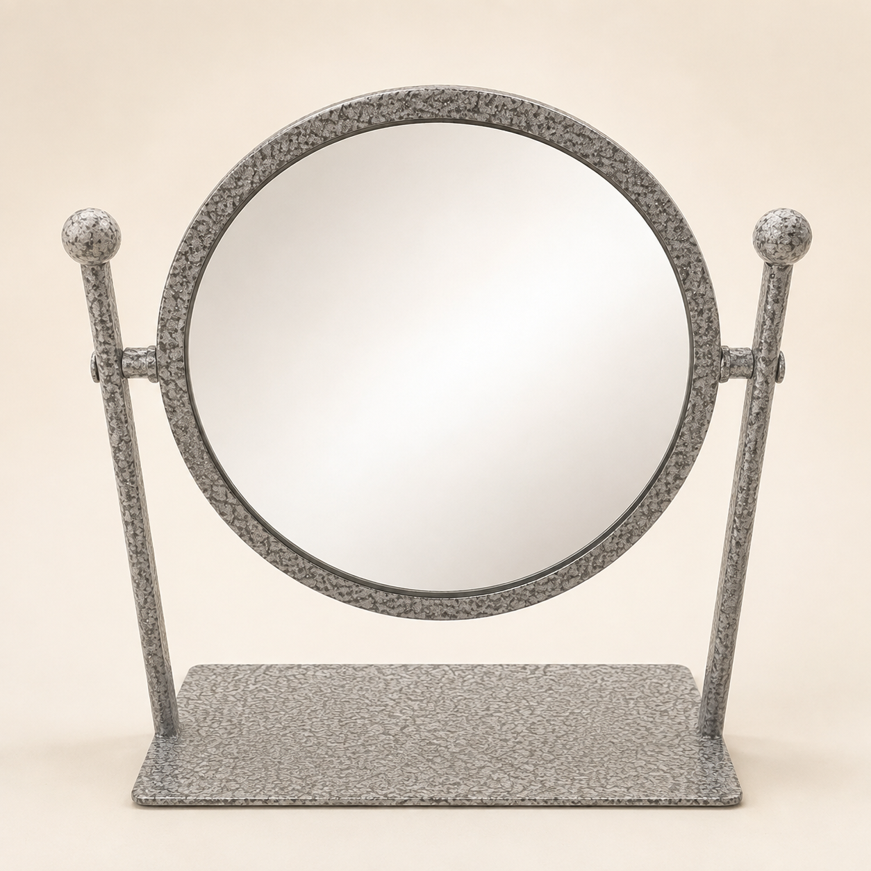 Silver Pivot Table Mirror